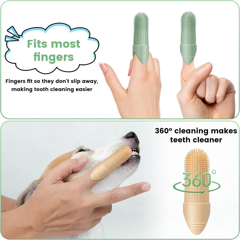 360° Cleaning Dog Toothbrush