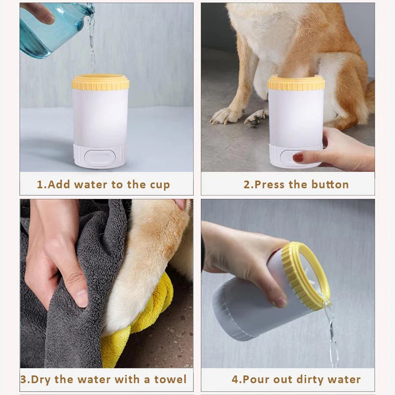 Semi-automatic Paw Cleaner