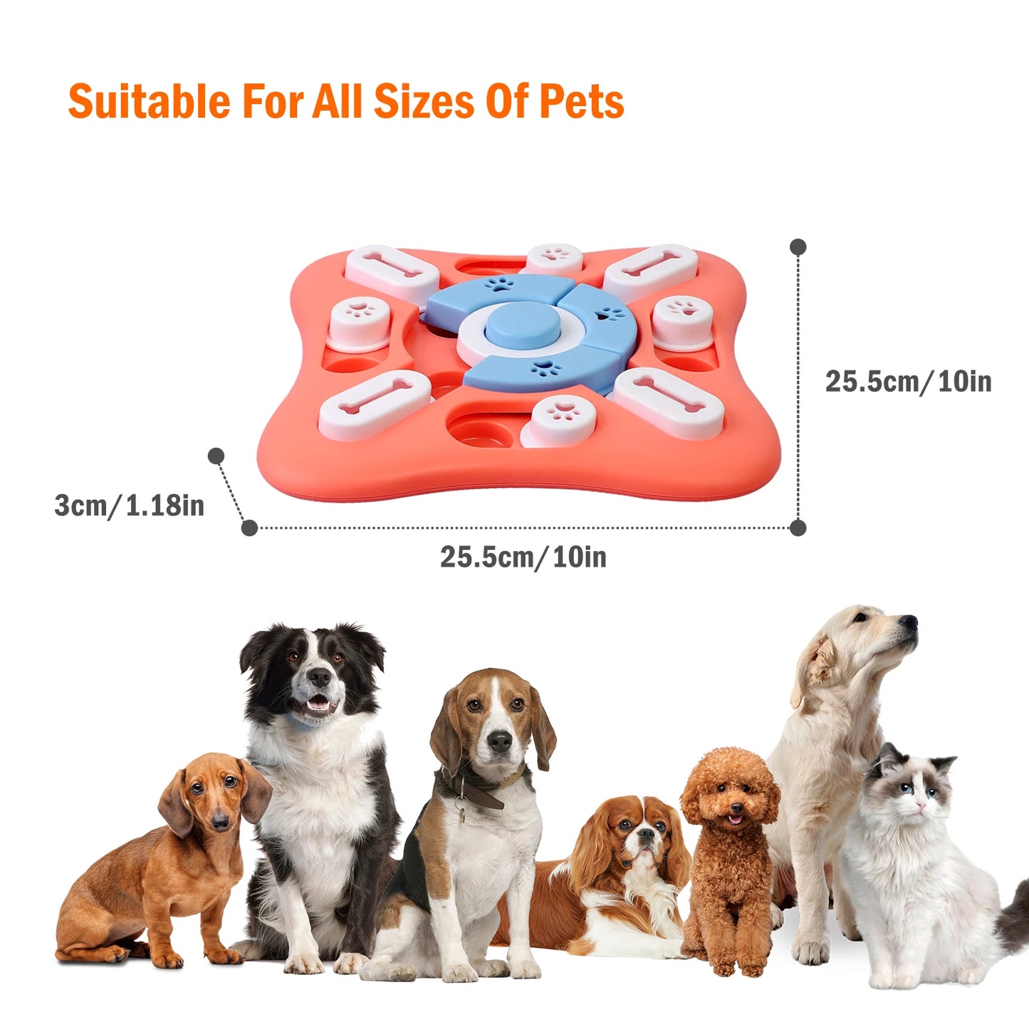 Dog Puzzle Feeder Toy for IQ Training